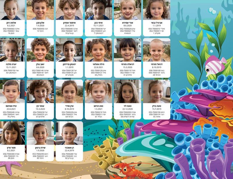 דף קשר בעיצוב עמוק מתחת למים